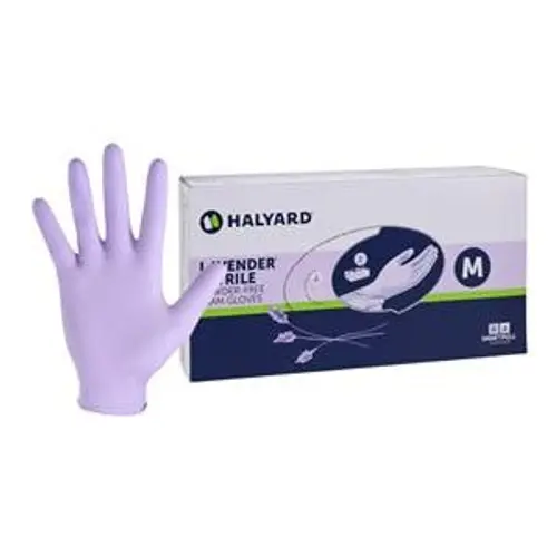 جلفز نتريل Halyard Purple Nitrile Powder-Free Exam Gloves (S)