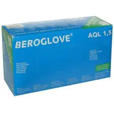 جلفز نتريل Beroglove blue nitrile examination gloves (S)