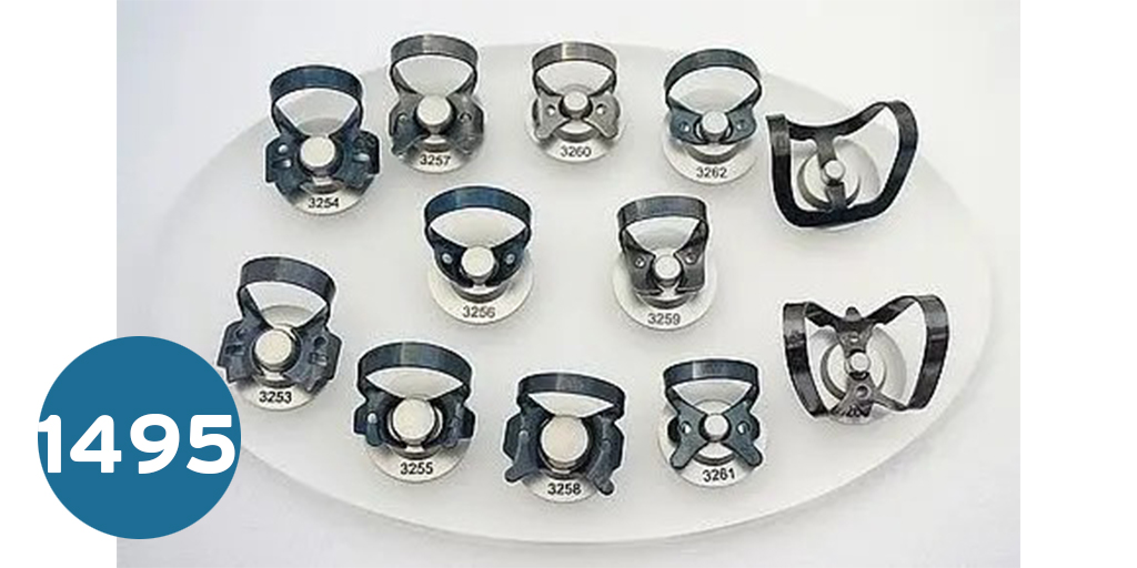 [ربر دام] Rubber Dam Clamps Kit with Frame