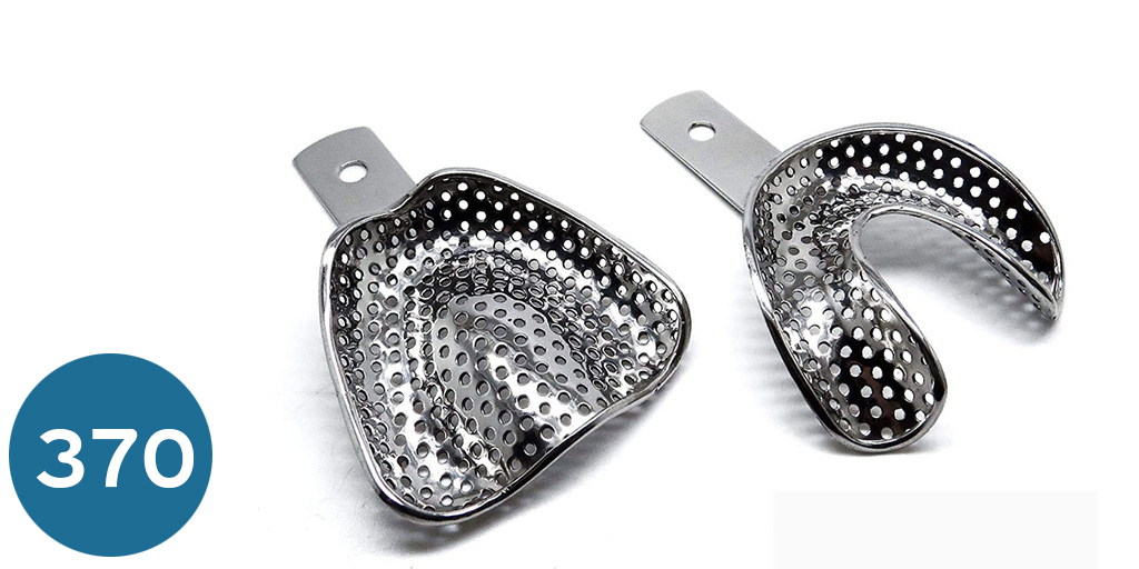 تريات ستيل حافة قصيرة  Impression Tray SS Set of 8