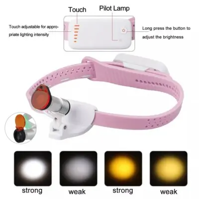 Dental Lightweight Soft Silicone Headband Medical 5W LED