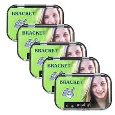 Dental Orthodontic Bracket Mental Monoblock Braces Mini roth/MBT 0.22 345 HK 5*5