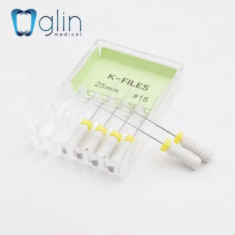 Glin 2%K FILES SS 31mm  فايلات كي ستيل يدوي