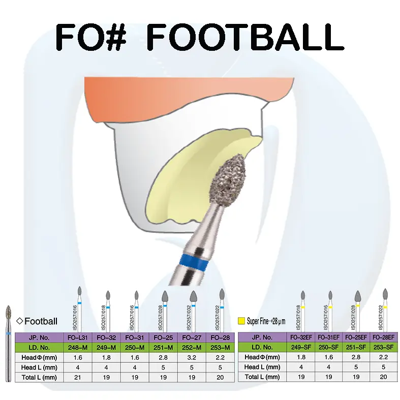 [009-0042] Luster dent #FO Flame Foot ball بيرات فوتبول