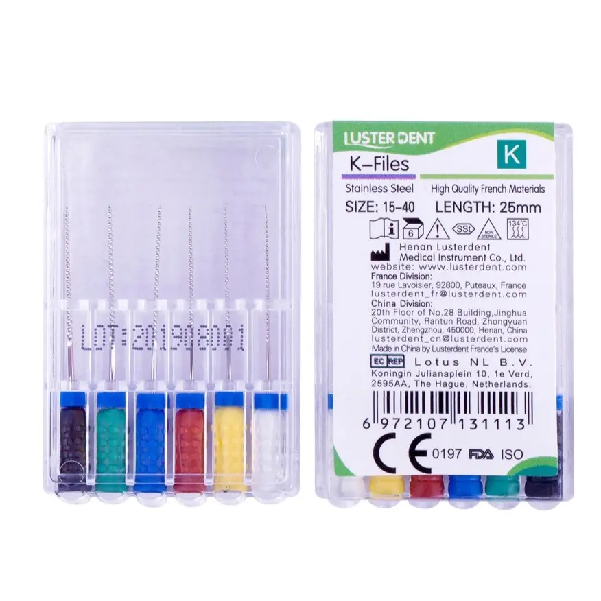 Luster dent 2%K FILES SS فايلات كي ستيل يدوي