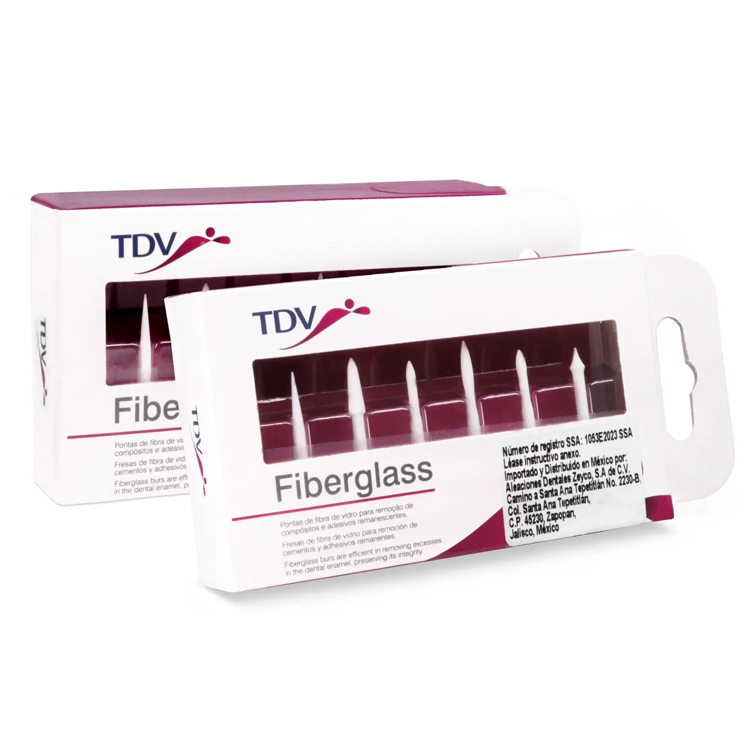 TDV Fiberglass Surtidas 6 Fresas