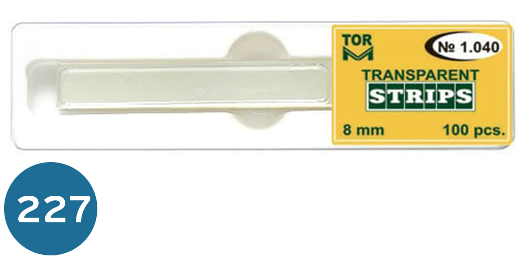 سيليلوز شفاف  celluloid strip 100pcs