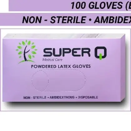 جلفز لاتكس  latex gloves SUPER Q