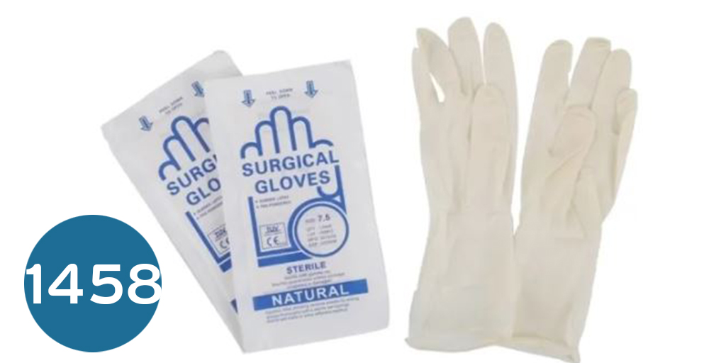 جلفز معقم  surgical gloves latex