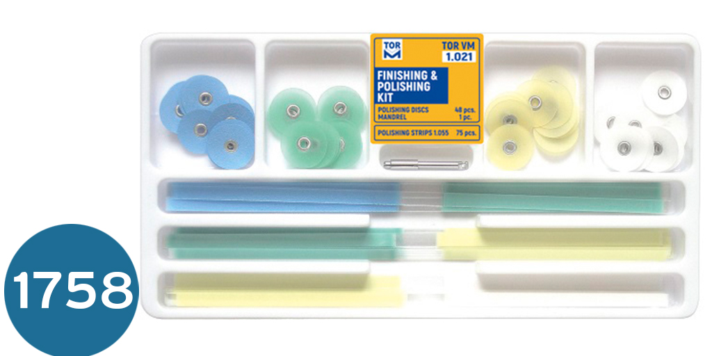 [دسكات تفنيش] كت دسكات +سترب  № 1.021Finishing and Polishing Kit