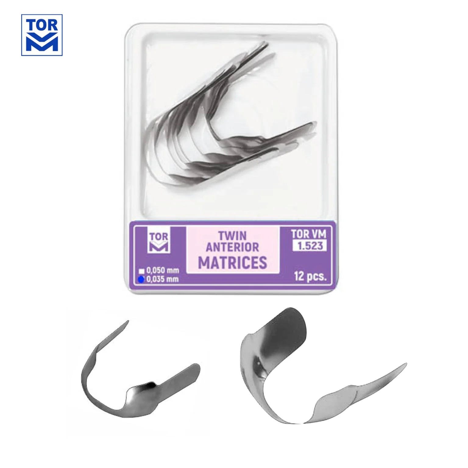 سيكشنال ماتركس  №1.523 Twin Anterior Matrices (12 pcs)