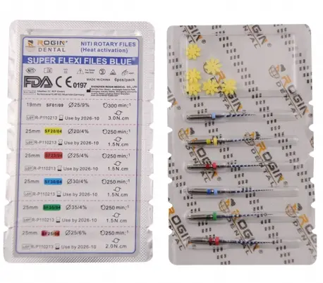 فايلات روتاري  Rogin - Super Flexi Blue File 4%