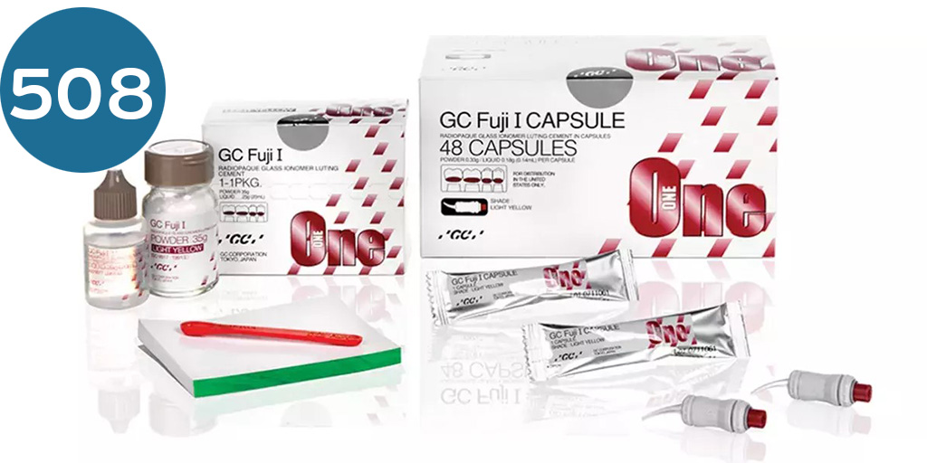 [جلاس اينومر سمنت] جي سي جلاس اينومر تثبيت بودر وسائل  GC Fuji I