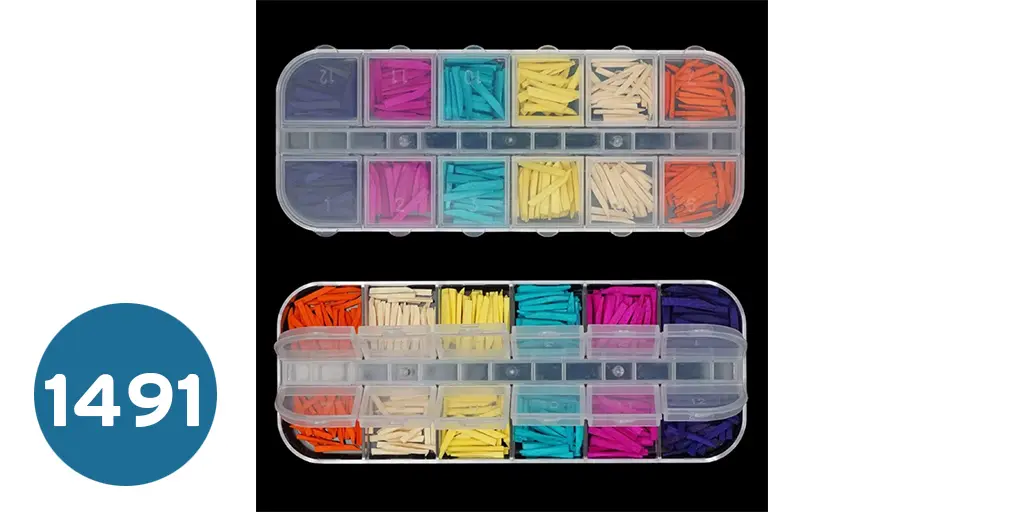 [004-0225] ودج خشبي كبير ملون  Dental Wedge