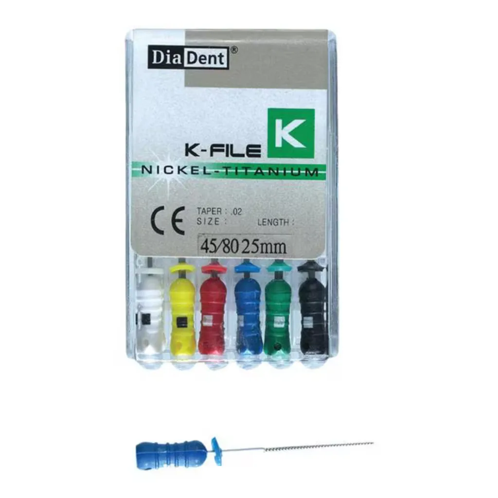 Diadent 2%K FILES NITI فايلات كي نيكل يدوي