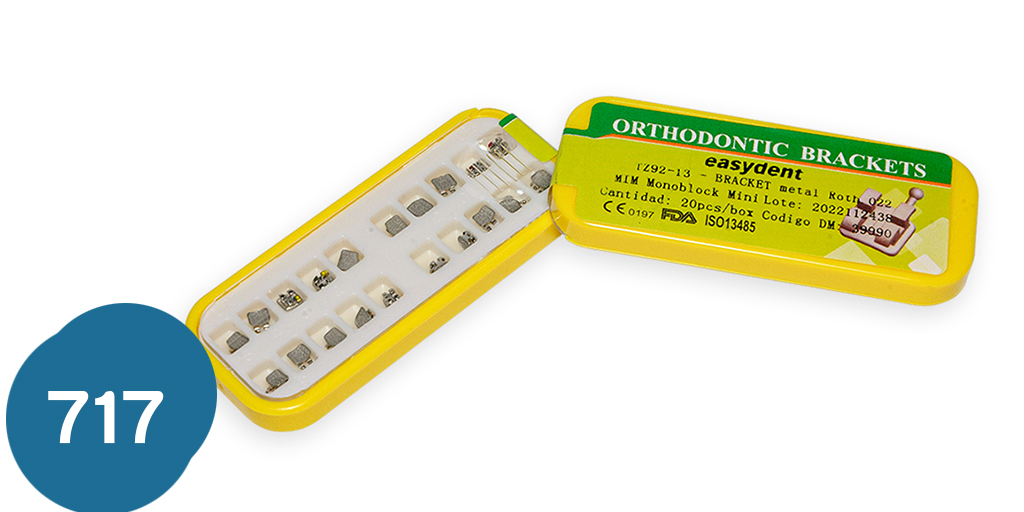 براكت تقويم اصفر  monoblock mini Roth brackets