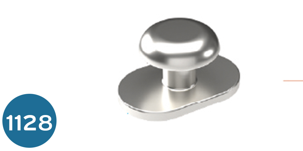 [بوتون سلسلة كناين] بوتون تقويم  Bondable round Button   flat