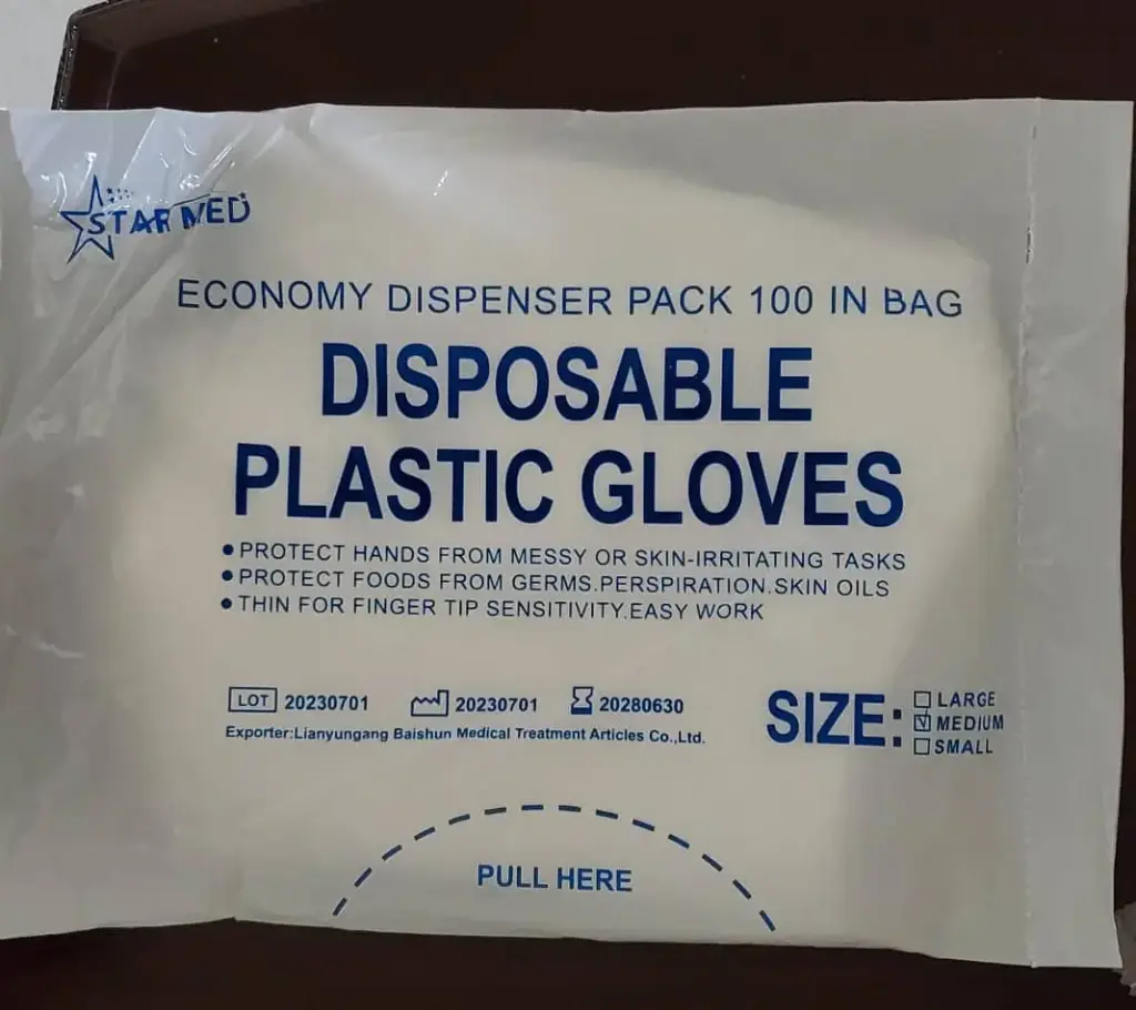 جلفز حراري  plastic gloves  STARMED