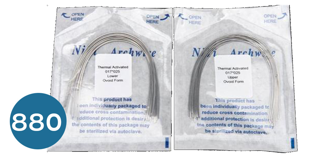 [006-0037] اسلاك تقويم ستانلس ستيل مضلع Archwire  (lower 14 * 25)