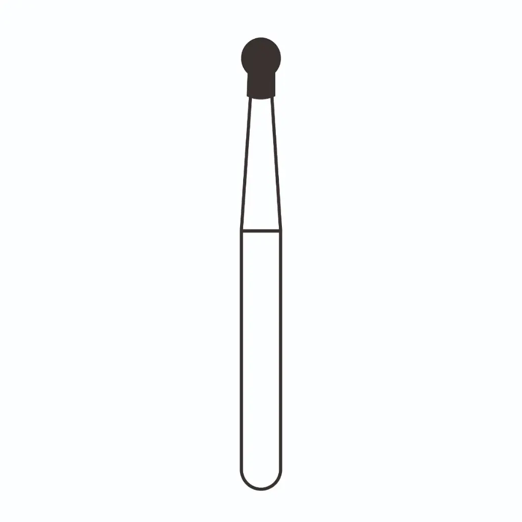 بيرات تيبر راوند Ball Collar FG Diamond Burs BC