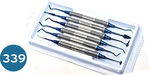 [أدوات كمبوزت] كت ادوات كمبوزيت ملون  Composite Filling Instrument (Set of 6)