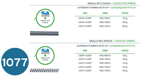 [اوبن كلوس سبرنج] اوبن اسبرنج نيكل  OPEN NiTi SPRING