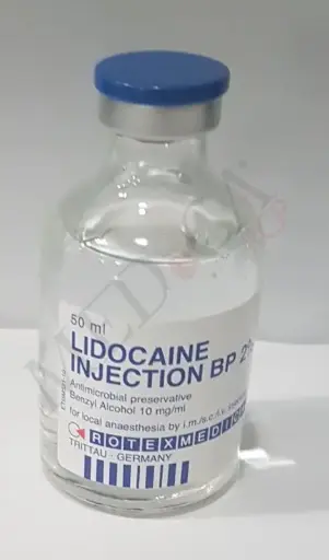 [مخدر فيال] PANPHARMA مخدر ليدوكائين الماني فيال  Lidocaine HCl 2%, 20 mg / mL  50ml vial 