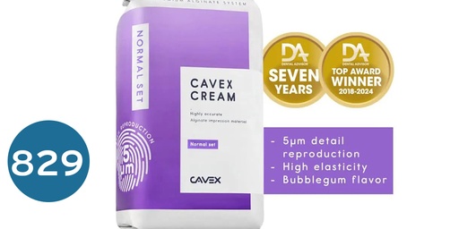 [الجينات مع السيليكون] Cavex Cream Alginate
